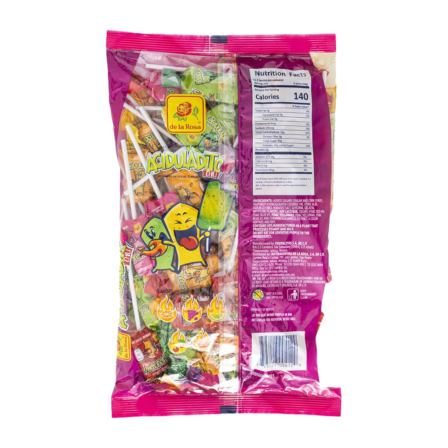 De La Rosa Soft & Tangy Tamarind Candy | 50 Count Bag | Mexican Treat for Parties, Snacking & Gifting