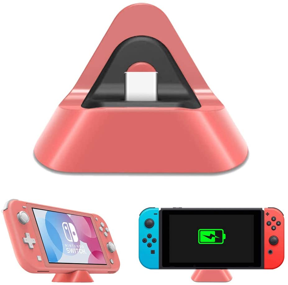 NexiGo Fast Charging Dock for Nintendo Switch & Switch Lite - Portable Charging Station for Gaming at Home or Travel
