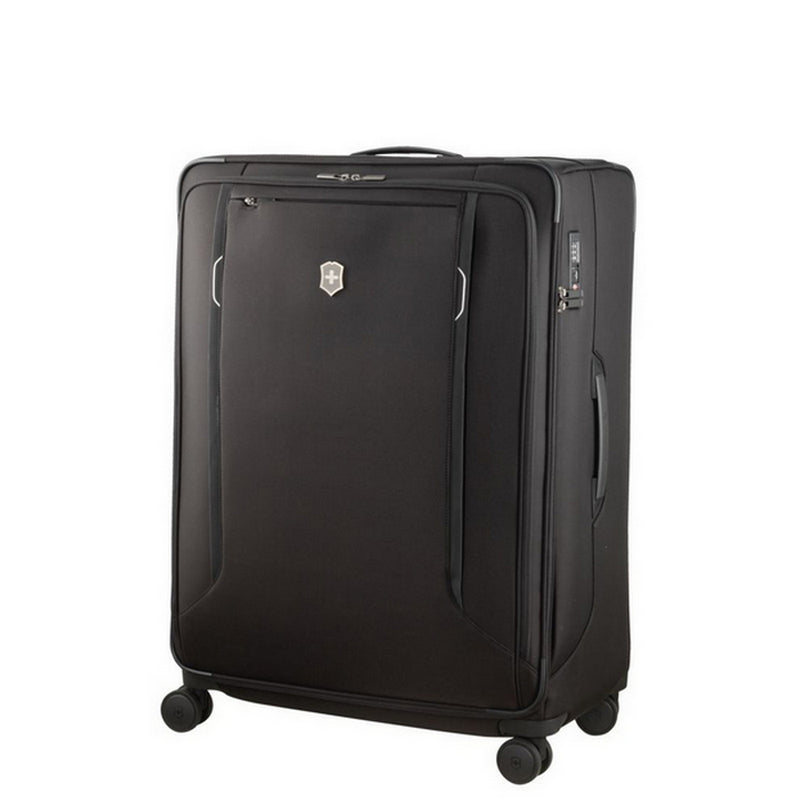 Werks Traveler 6.0 XL Case 32 - Premium Black Travel Luggage for Business Trips & Vacations | Durable Carry-On Suitcase with Spacious Storage