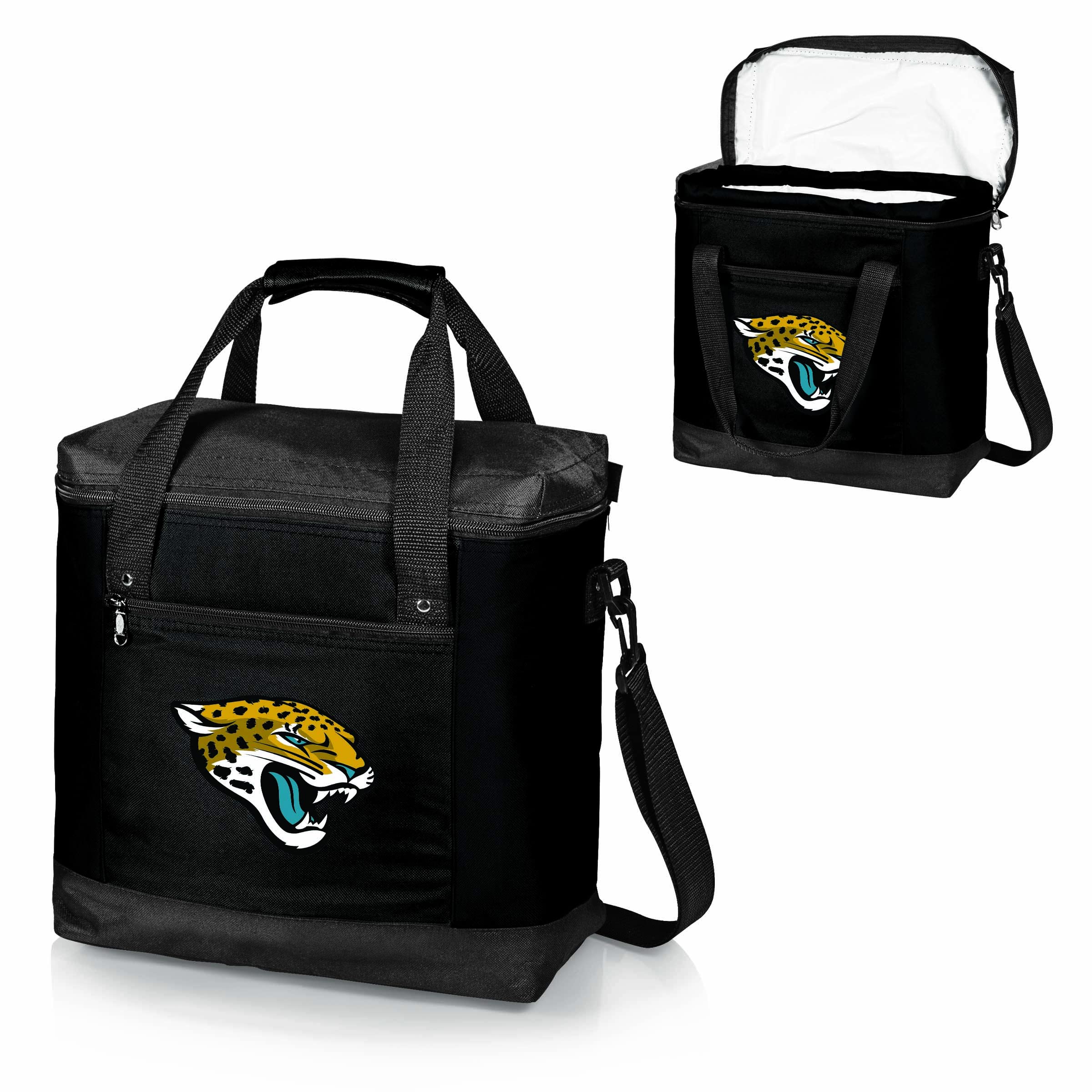 PICNIC TIME NFL Montero Insulated Tote Cooler Bag - Soft-Sided Cooler for Picnics, Beach, Tailgating & Outdoor Activities (Black) - Perfect for Sports Fans & Family Gatherings