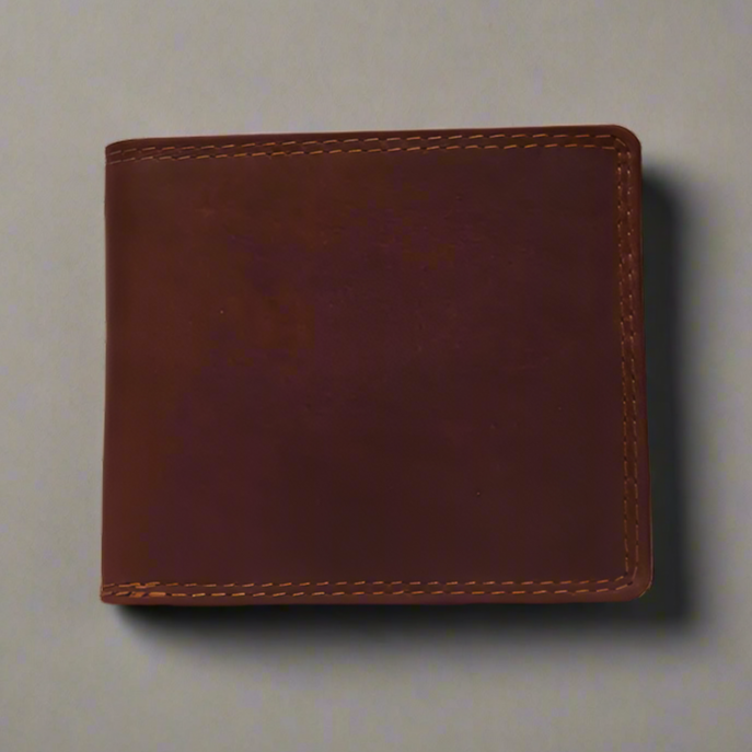 Durable Men's Leather Wallet - Slim RFID Blocking Bifold Wallet for Men - Perfect for Everyday Carry, Travel & Business Use