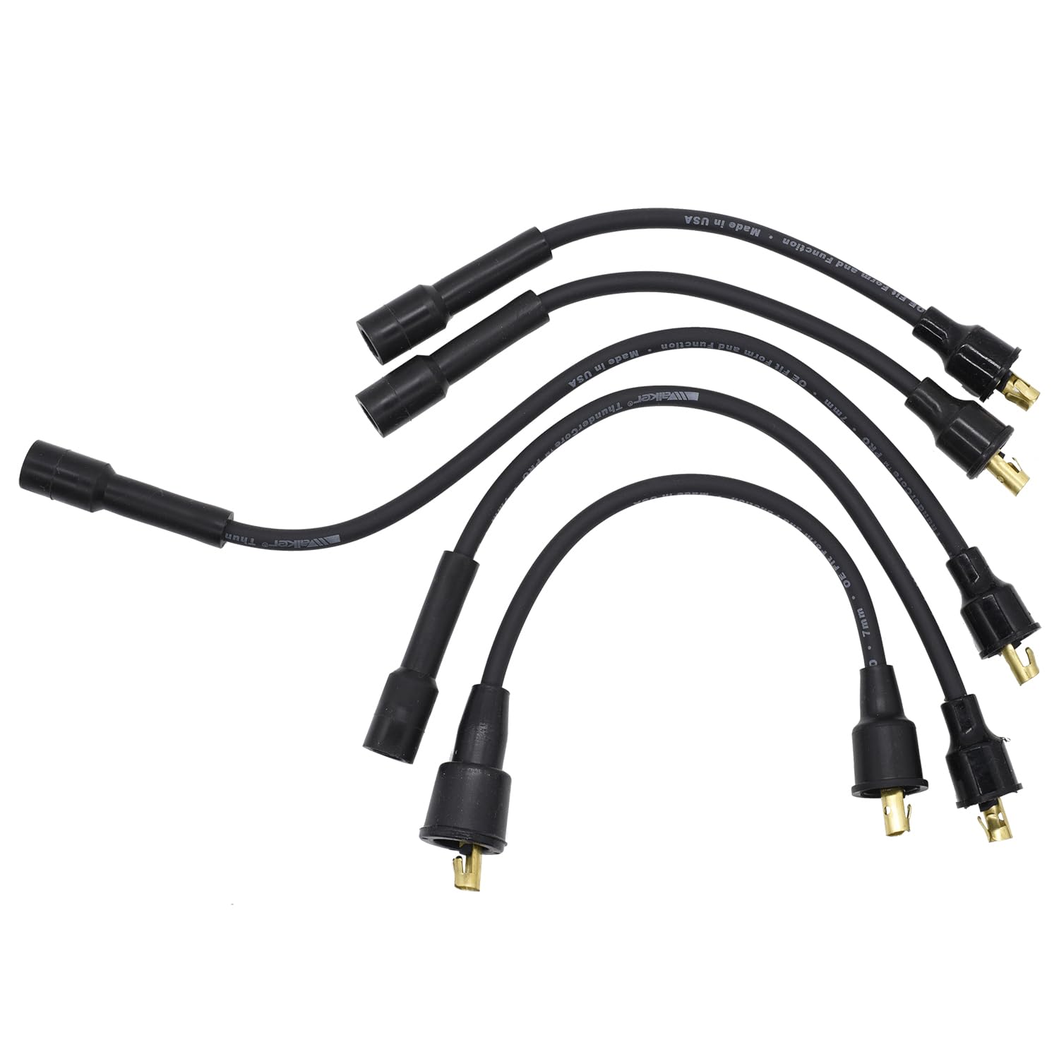 Walker Products ThunderCore PRO Premium Spark Plug Wire Set 924-1030 - High Performance Ignition Wires for Ford, Chevy, Dodge - Ideal for Racing, Off-Road & Daily Driving