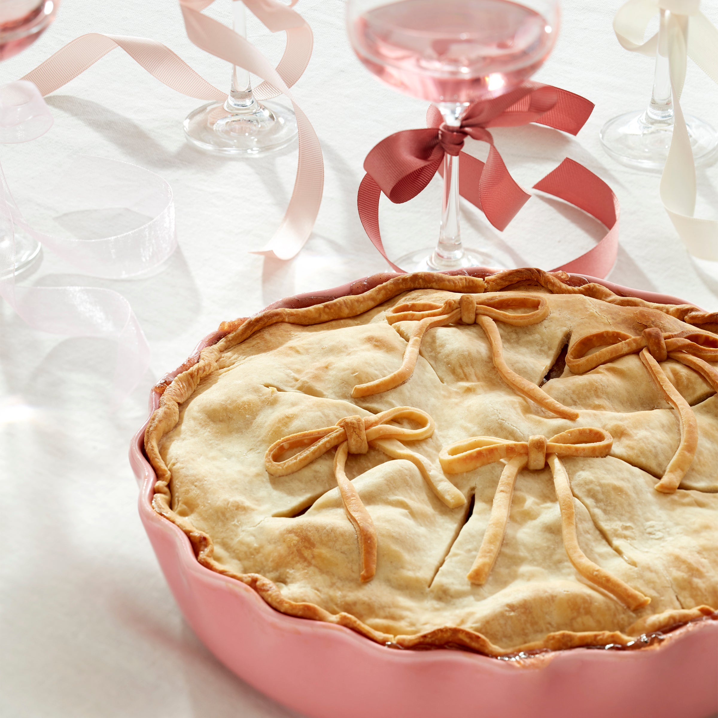Make It Pop Pie Dish - Premium Ceramic Pie Pan for Baking - Perfect for Thanksgiving, Christmas & Family Gatherings