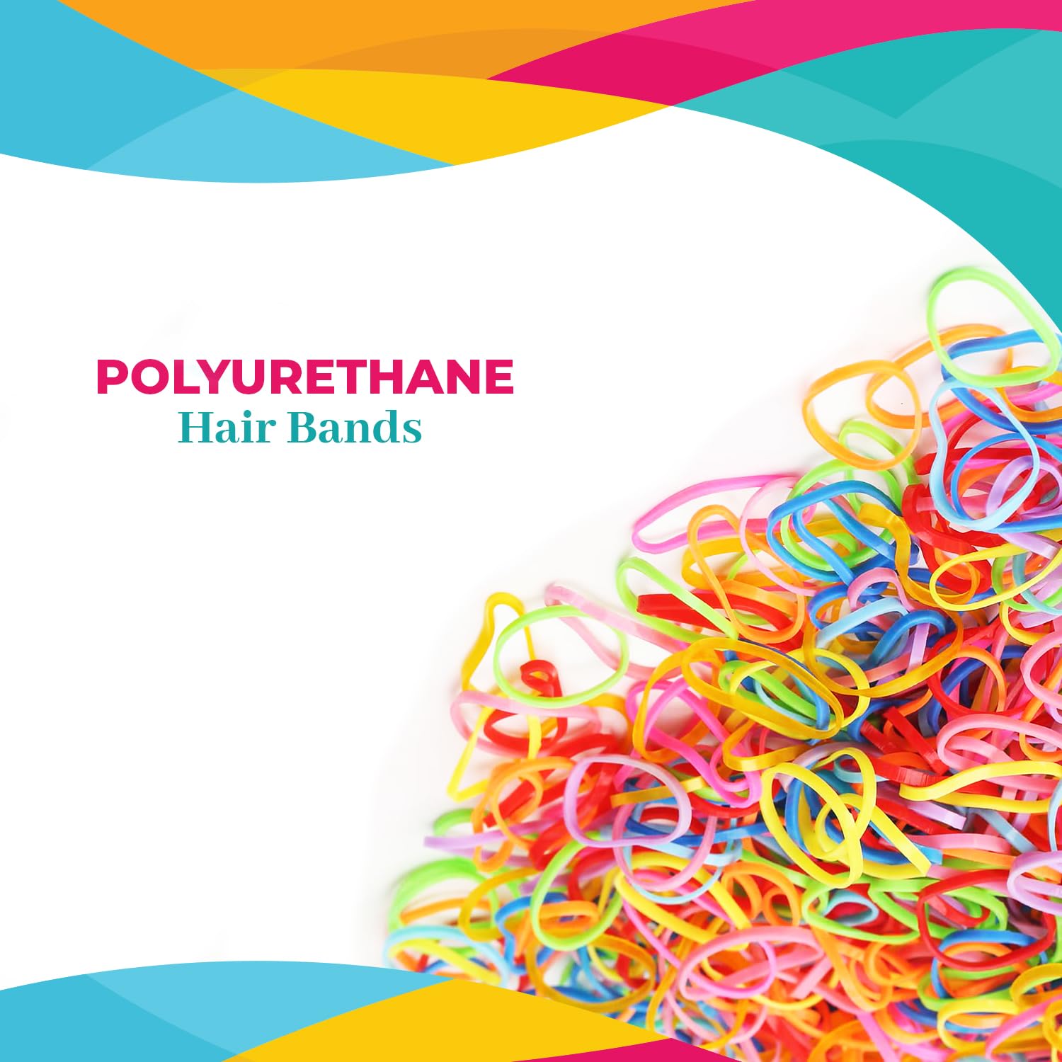 250-Pack Clear Elastic Hair Bands - Soft Stretch Hair Ties for Women & Girls - No-Slip Small Hair Elastics for Ponytails, Braids & Everyday Styling (HD Novelty Polyurethane)