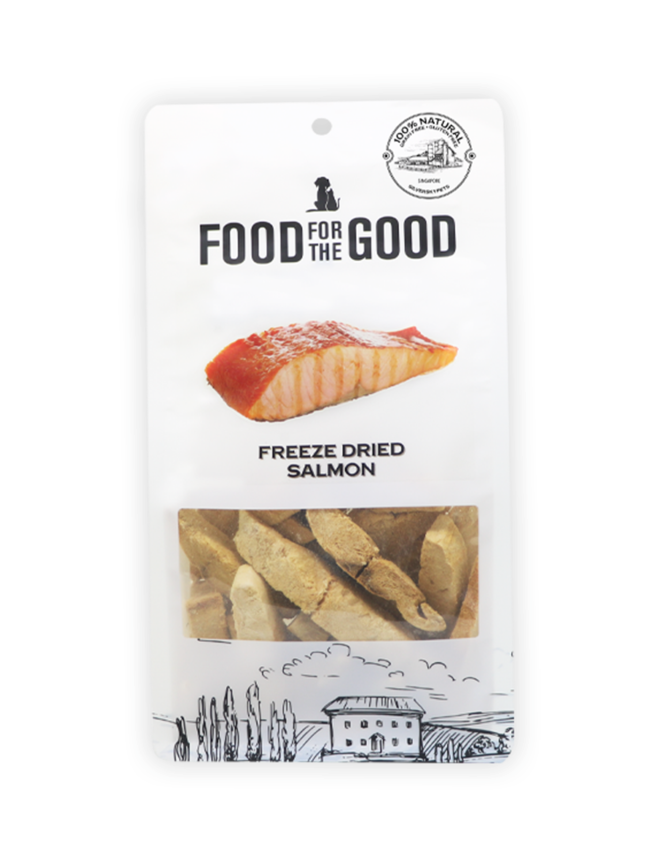 Premium Freeze-Dried Salmon Treats for Dogs & Cats - 70g, Grain-Free, High-Protein Snacks - Perfect for Training, Rewards & Healthy Pet Nutrition