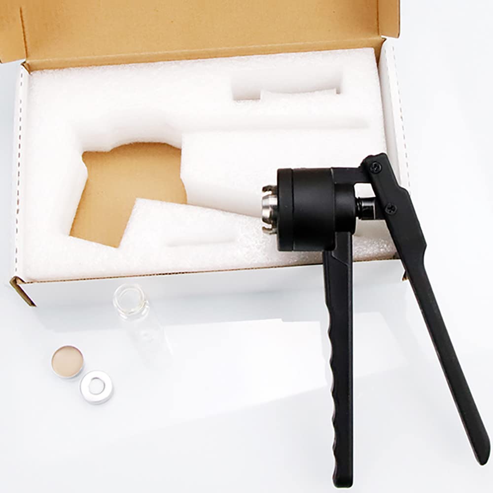 Manual Flip-Off Vial Crimper - Hand Capping Machine for Medical Vials | Manual Gland Pliers & Sealing Tool for Pharmacy, Lab, and Home Use | Durable Medical Sealing Machine with Ergonomic Handle