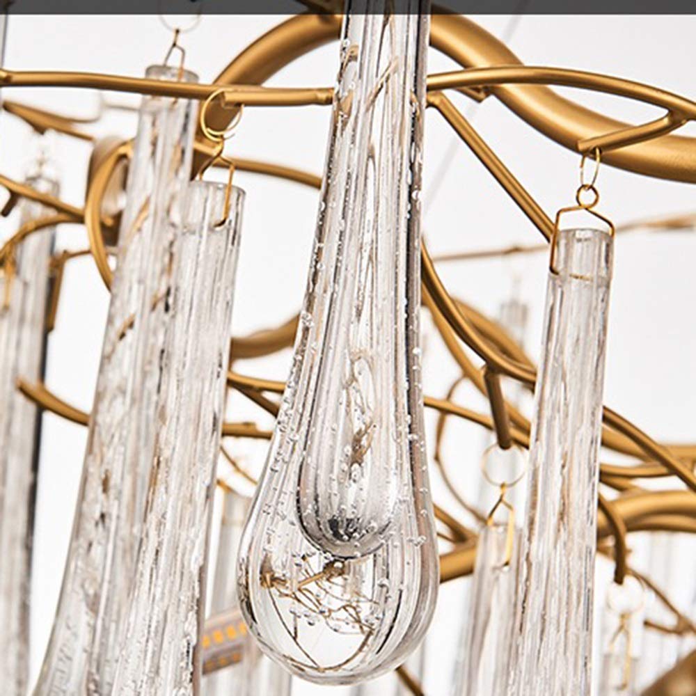 Modern Crystal Chandelier - French Nordic Style Luxury Ceiling Light for Living Room, Dining Room & Bedroom - Elegant Home Decor for Wedding, Hotel, Restaurant & Villa Lighting