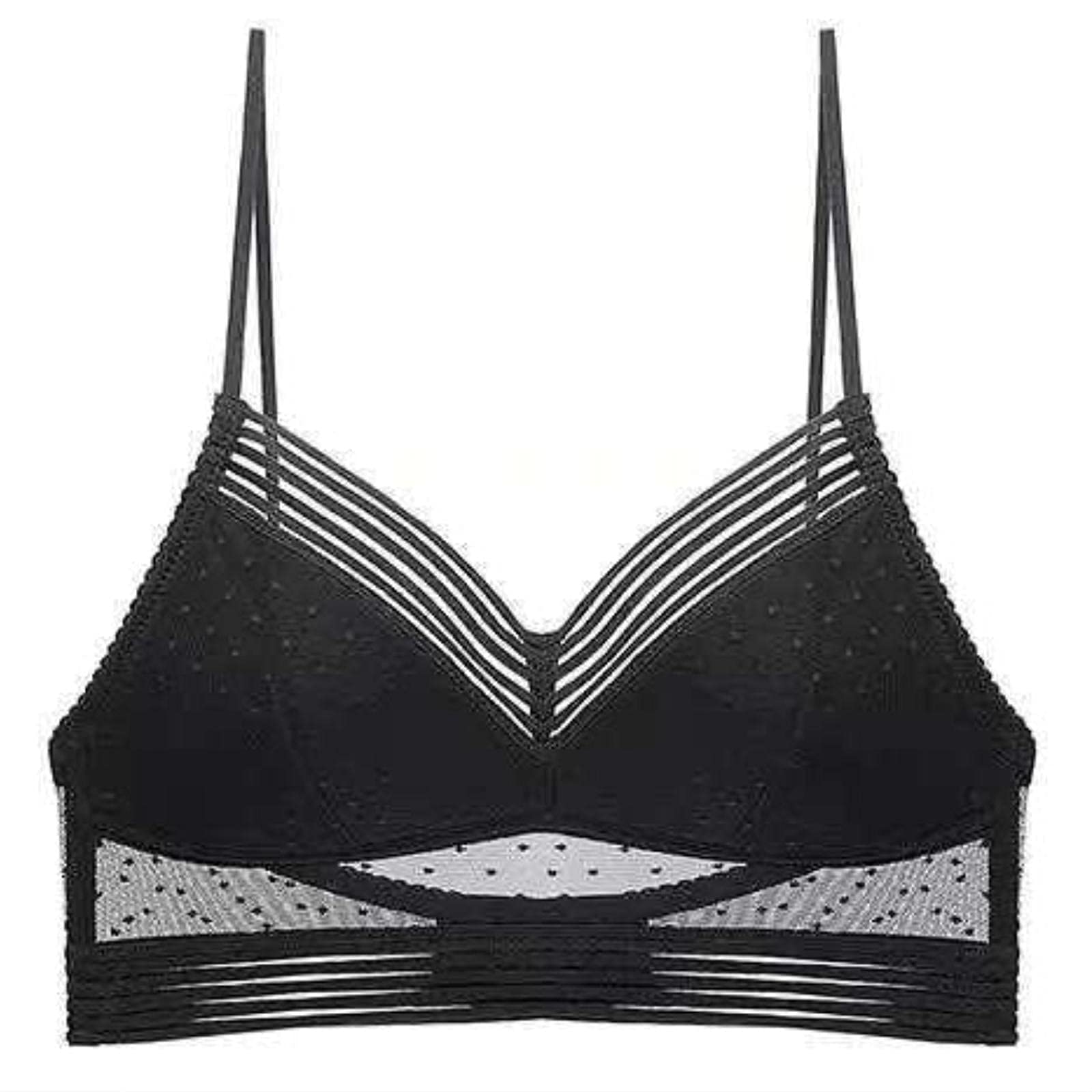 Starry Wireless Lace Bra - Low Back Push Up Lifting Bra with U-Back Design for Women | Comfortable & Supportive | Perfect for Evening Wear, Date Nights & Special Occasions