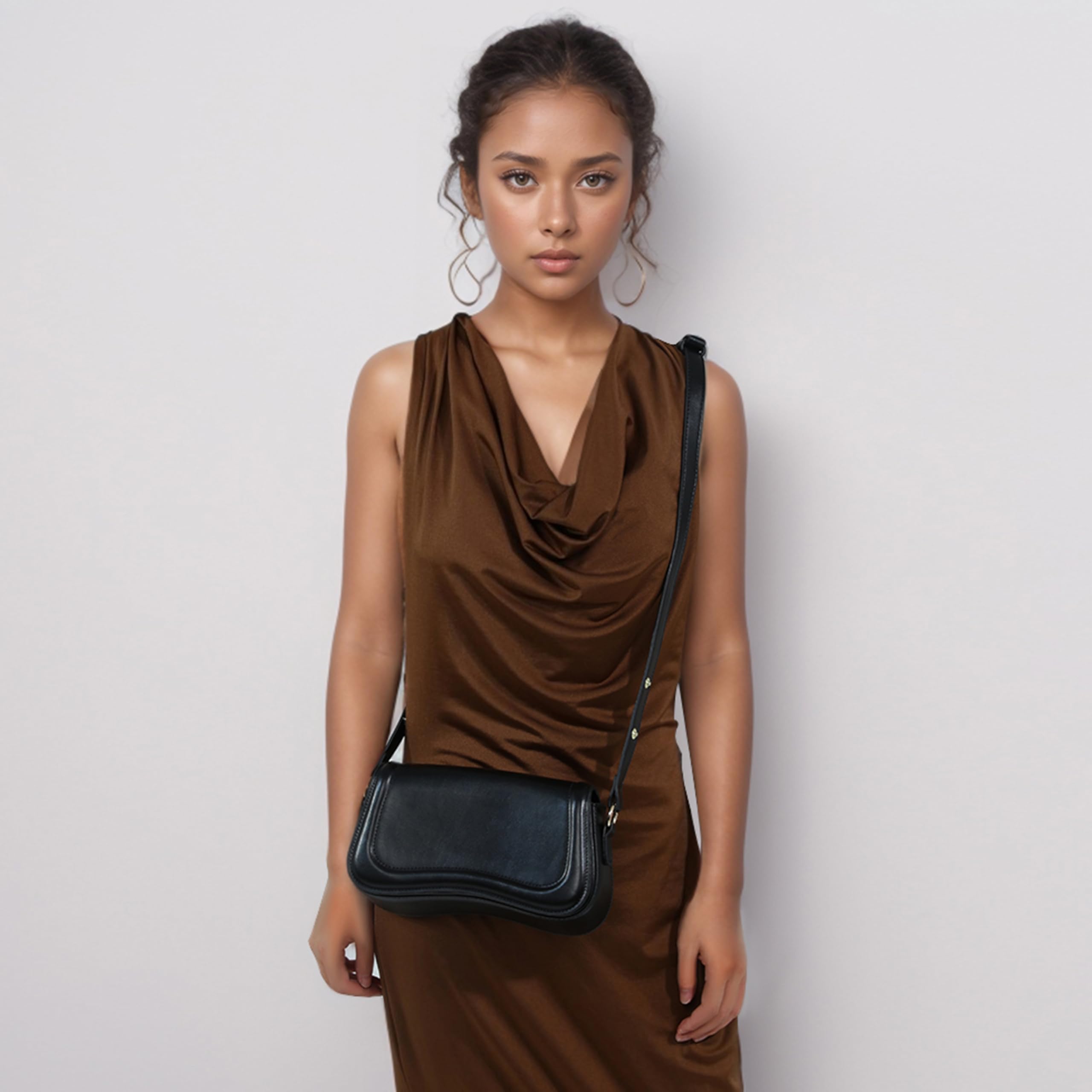 Stylish PU Leather Shoulder Bag for Women - Elegant Crossbody Handbag Purse for Party, Prom, Wedding & Daily Use | Fashionable Designer Handbag for Work, Travel & Special Occasions