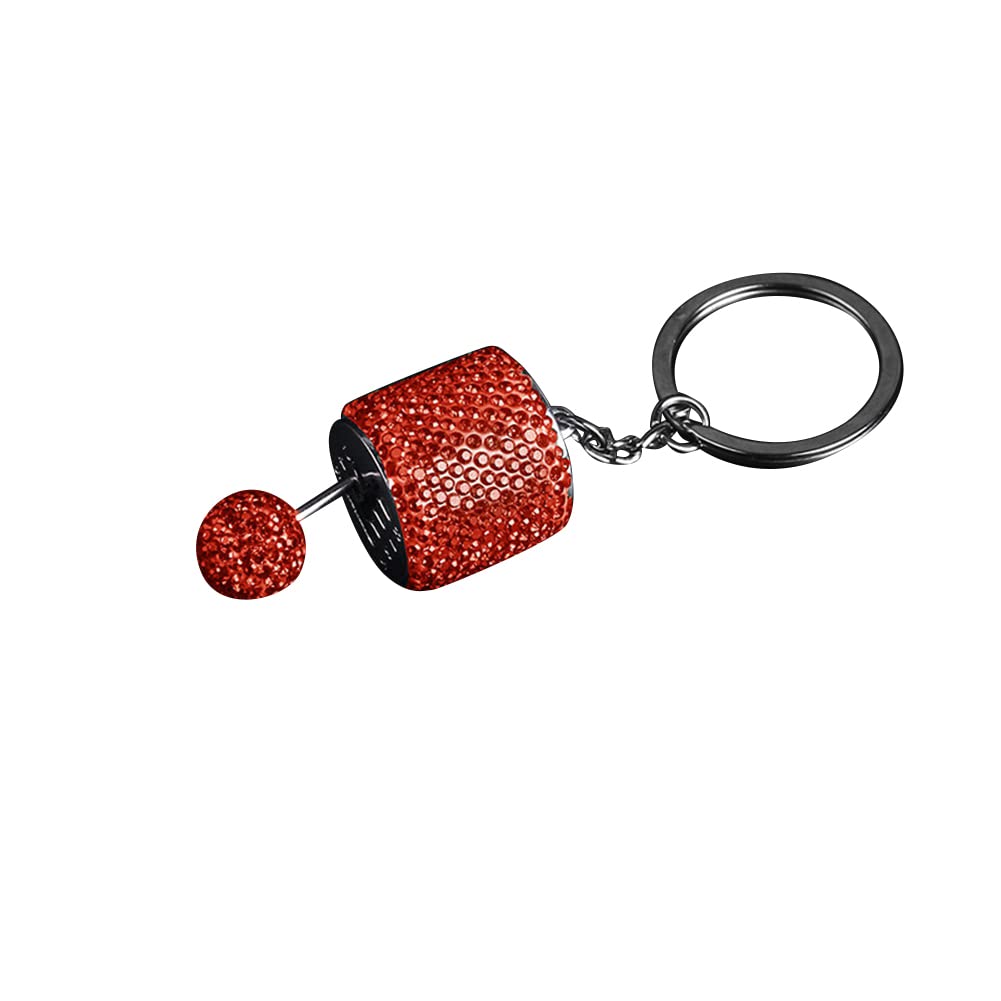 Bling Diamond-Encrusted Car Gear Shifter Keychain - Stylish Auto Gearbox Key Ring for Cars & Trucks - Perfect Gift for Car Enthusiasts & Gear Lovers (Use for Keys, Bags, Zippers & More)