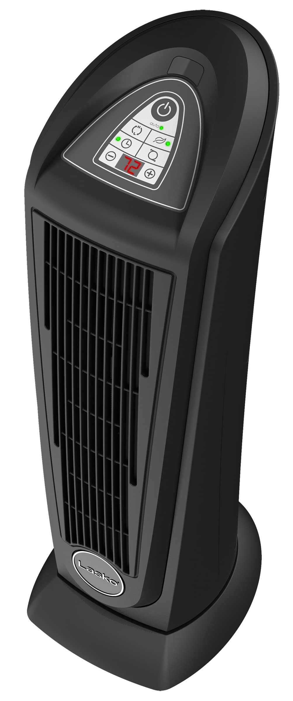 Lasko 1500W Portable Electric Ceramic Tower Heater with Remote Control - 22.5 Inch Indoor Space Heater with Oscillation, Tip-Over & Overheat Protection, 8-Hour Timer - Perfect for Bedroom, Office & Home Use (Model 751321, Black)