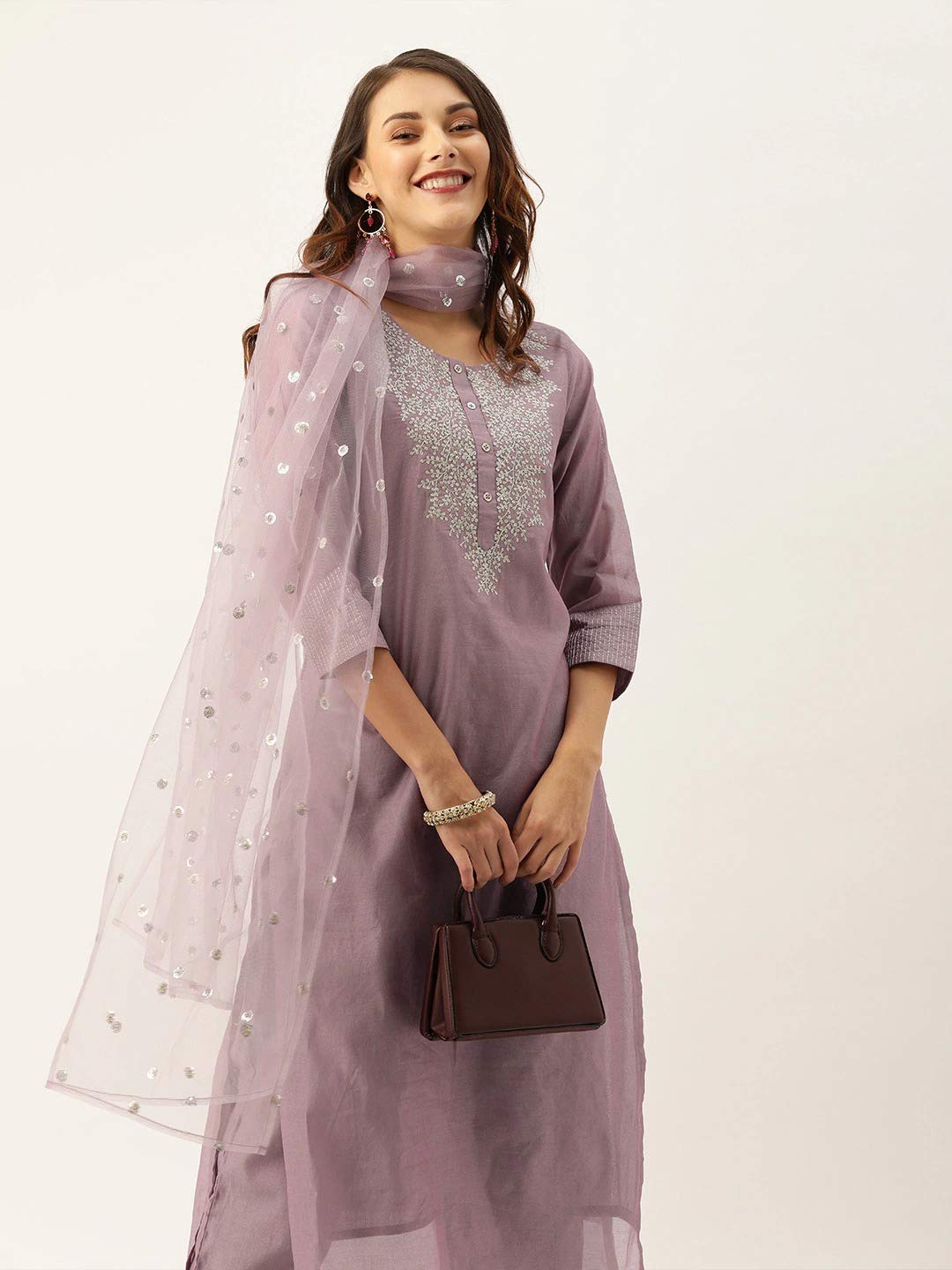 Stylish Women's Kurta Set with Dupatta - Indian Party Wear Kurti Tops & Palazzo Pants Outfit for Festivals, Weddings & Special Occasions