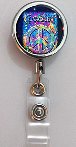 BlackKey Coexist Retractable ID Badge Holder with Lanyard & Belt Clip - 125