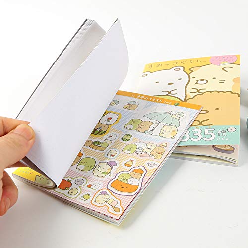 ANKOMINA 2 Pack 670 Pieces Cute Cartoon Animals Washi Stickers Set - DIY Scrapbook, Journal, Planner, Diary Decoration for Kids - Kawaii Korean Stationery Supplies for Bullet Journals, Calendars & Craft Projects
