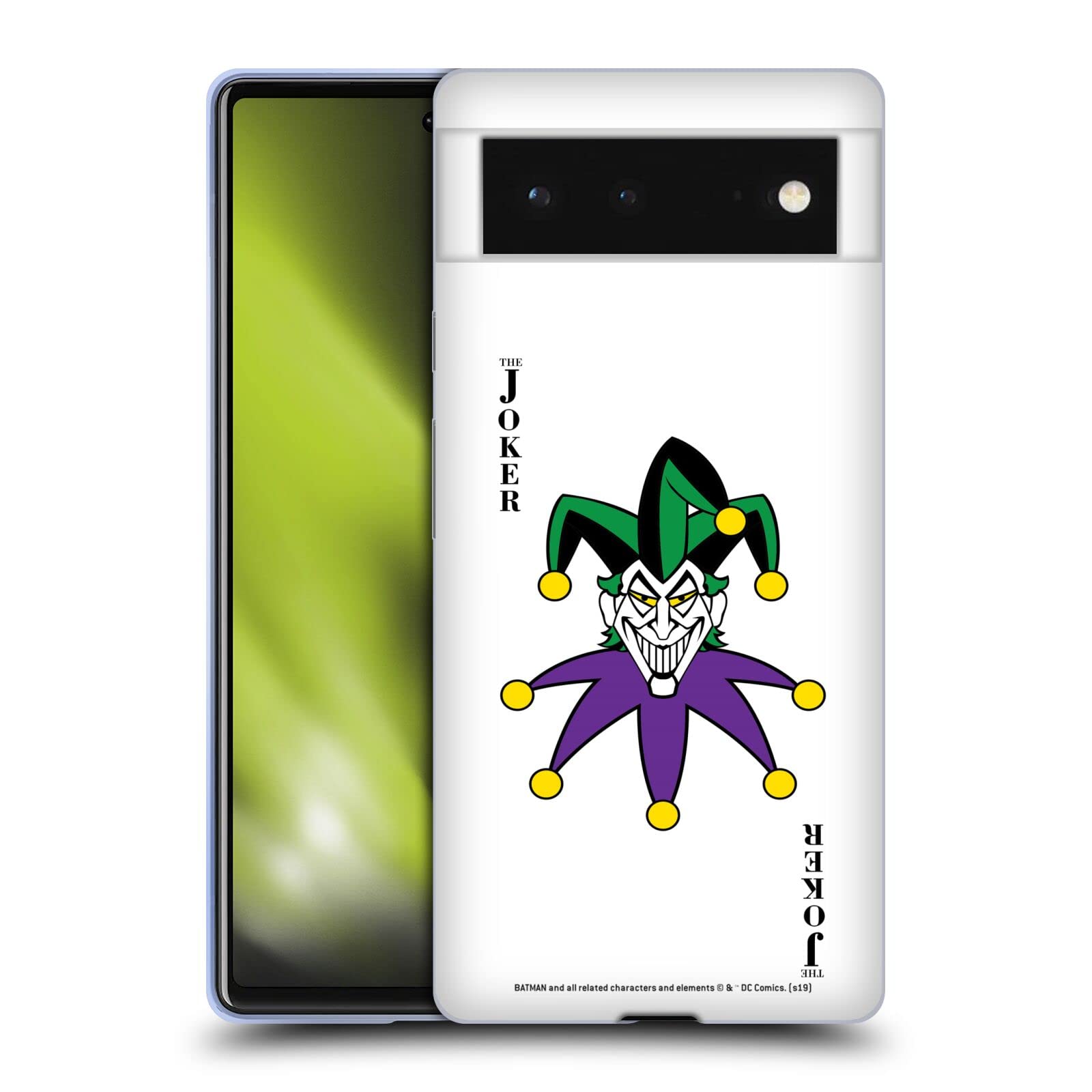 Joker DC Comics Case for Google Pixel 6 - Soft Gel Art Cover for Daily Use