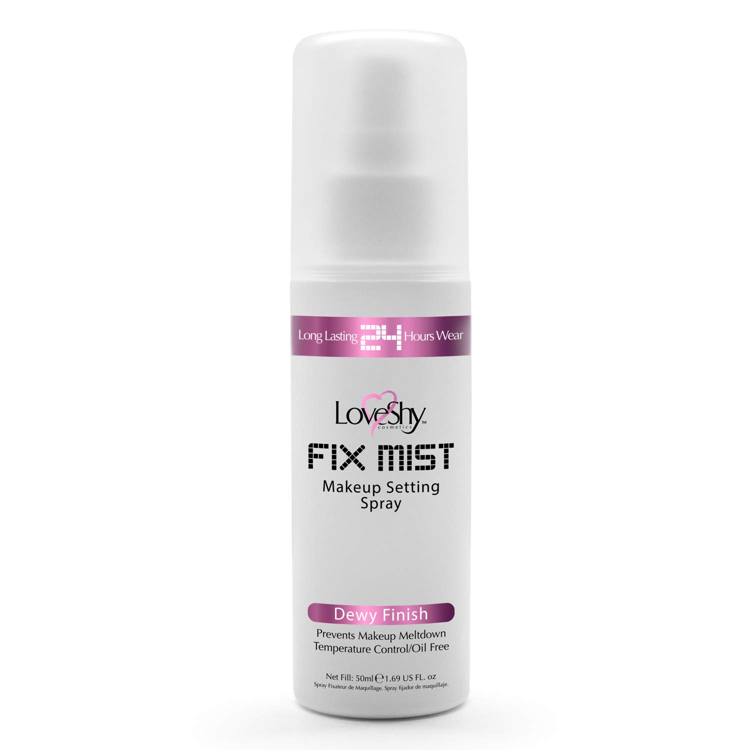 LoveShy Cosmetics Makeup Setting Spray - Smudge Proof & Long-Lasting Makeup Fixing Spray for Face, 50ml Dewy Finish | Perfect for Daily Wear, Special Occasions & Hot Weather