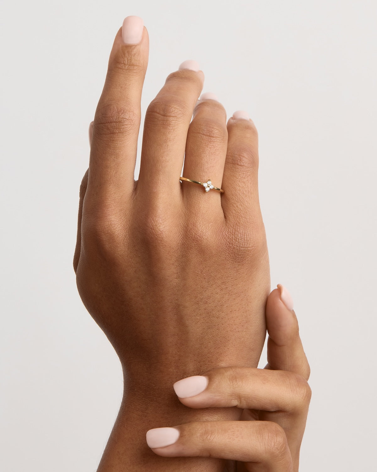 18K Gold Vermeil Crystal Bloom Ring for Women - Elegant Floral Engagement & Wedding Band - Perfect for Bridal, Anniversary & Special Occasions