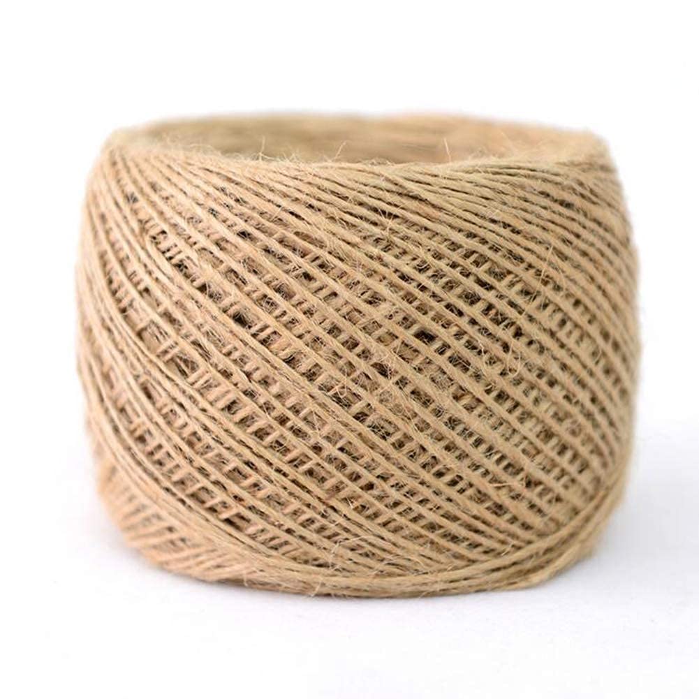 Natural Jute Rope 50m - 12mm Thick Garden Twine, Hemp Rope for Marine, DIY Crafts, Home Decor & Commercial Use - Eco-Friendly Burlap String for Gift Wrapping, Plant Support & Macrame Projects
