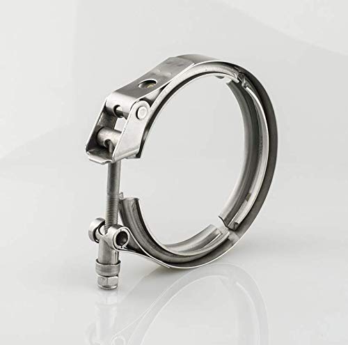 3.25 Inch Stainless Steel 304 V Band Clamp - Quick Release Turbo Downpipe Exhaust Clamp for Performance Cars & Racing Vehicles