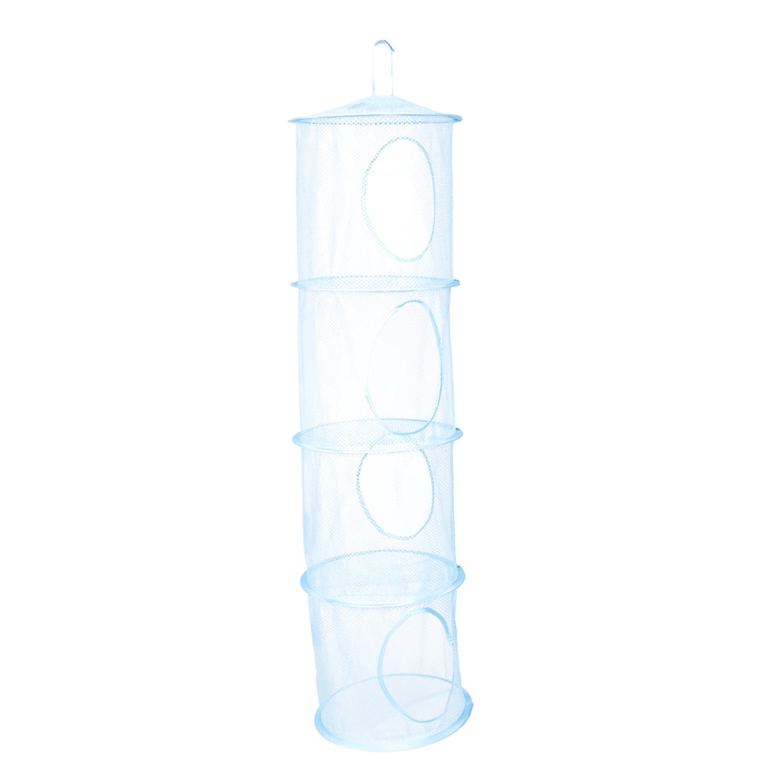 Foldable Hanging Basket - Portable Clothes Drying Rack for Underwear, Socks, Shoes & Sweaters | Space-Saving Laundry Organizer for Small Spaces, Apartments & Travel | Breathable Polyester Mesh Drying Net