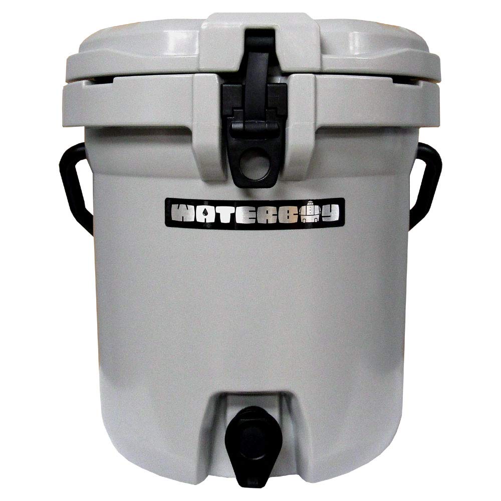 Fatboy 5 Gallon Water Jug Cooler - Insulated Outdoor Water Dispenser with Spigot, Portable for Camping, Picnics, BBQs & Tailgating - Gray