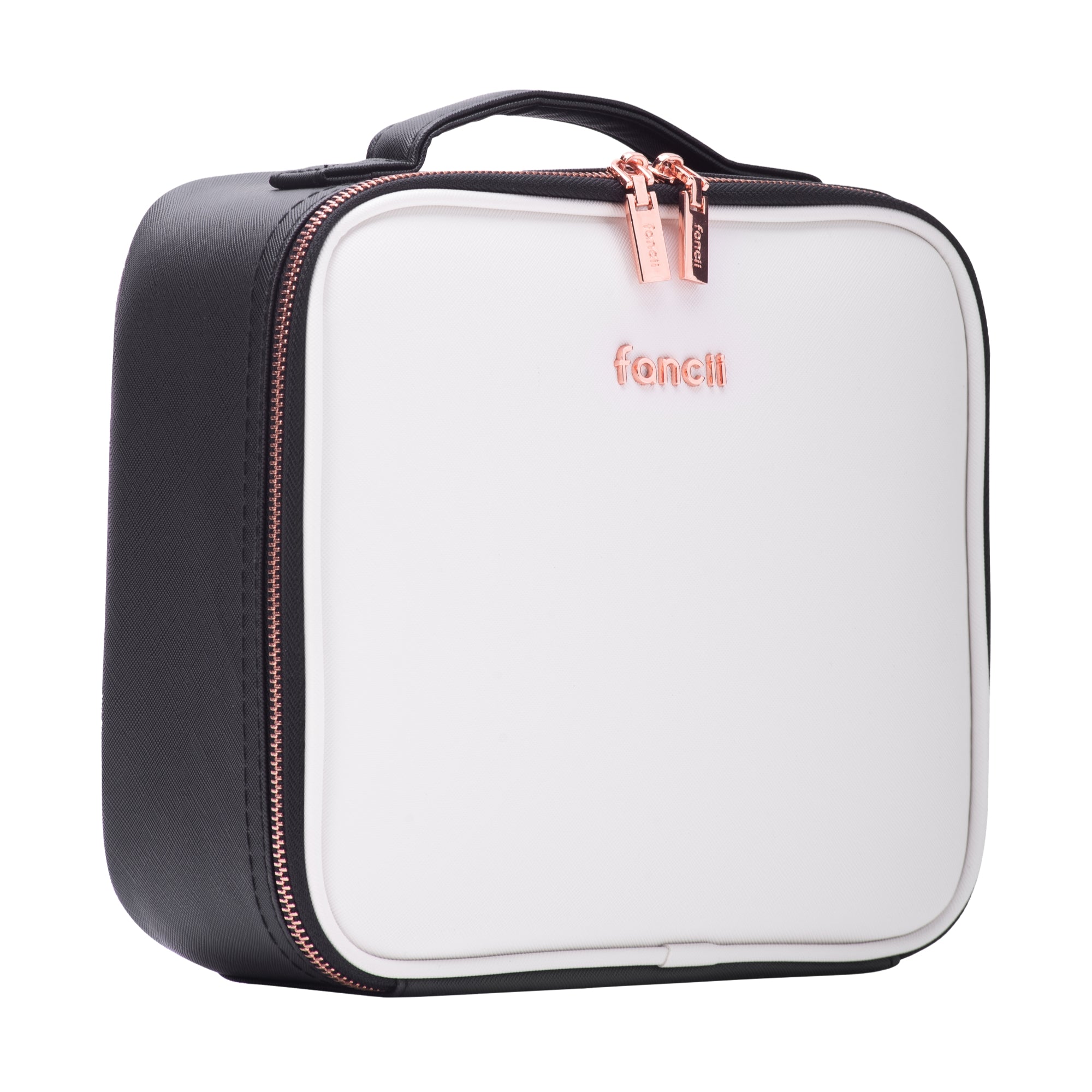 Fancii Madison Small Makeup Case - Compact Travel Cosmetic Bag for Women | Perfect for Weekend Getaways, Business Trips & Gym Essentials Organization