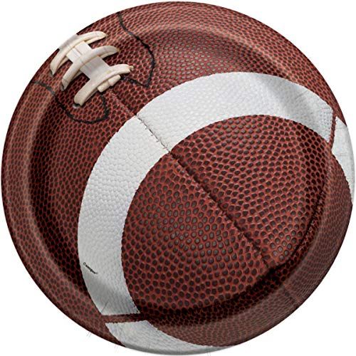 Football Party Supplies Set for 16 Guests - 1 Maze Game Activity Card, Napkins, Plates & Table Cover - Perfect for Birthday Celebrations & Game Day Gatherings