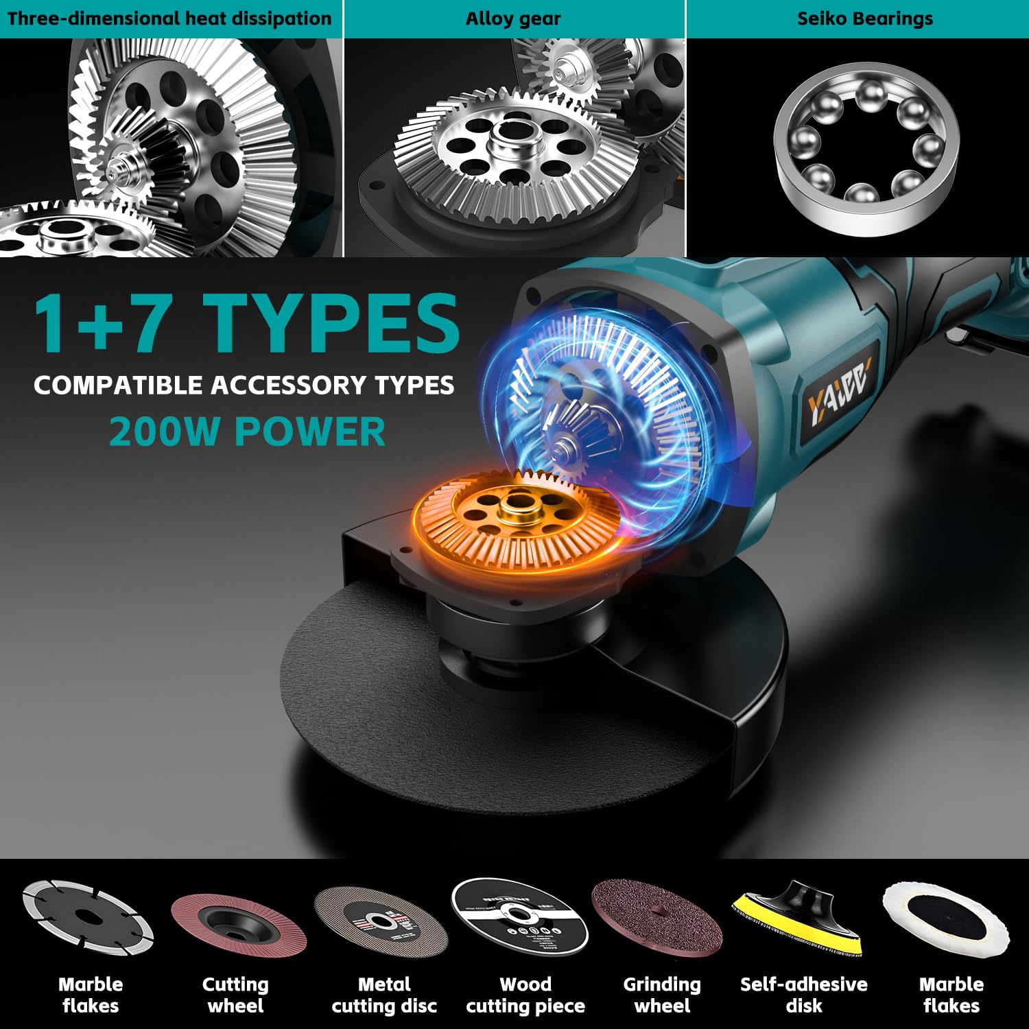 **Makita 18V Cordless Angle Grinder - 3 Speed Adjustable Brushless Motor, 8500 RPM, 5/8''-11 Spindle, Compatible with 4-1/2'' Wheels for Cutting & Grinding (Battery Not Included) - Perfect for Metalwork, Woodworking & DIY Projects**