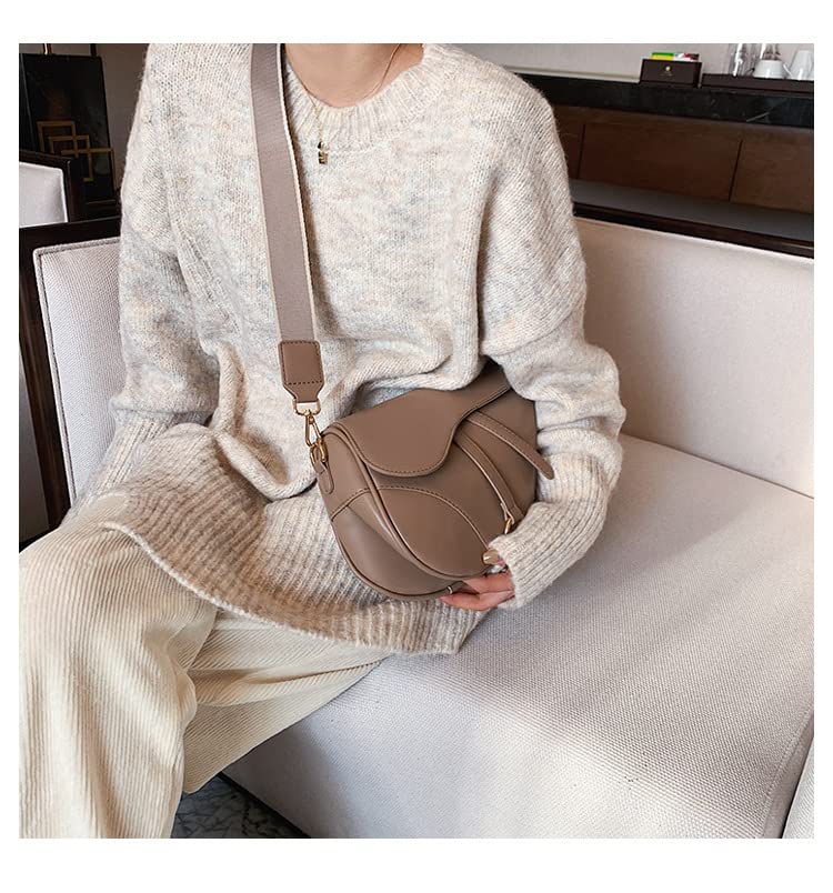 Trendy Women's Small Clutch Purse - Saddle Shoulder Bag, Underarm Handbag & Crossbody Satchel for Evening Parties, Date Night & Travel Accessories