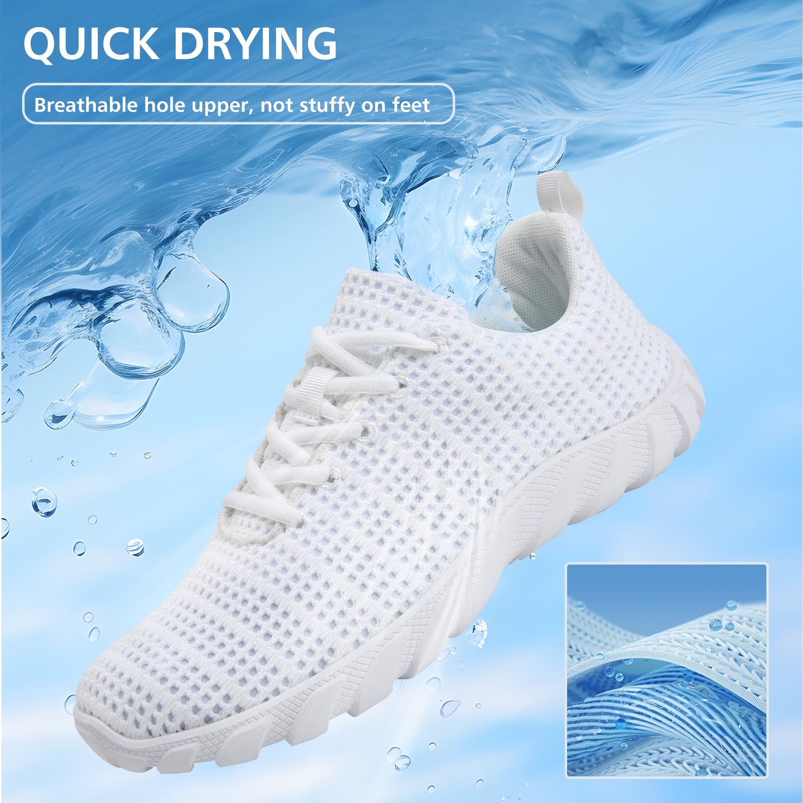 IceUnicorn Unisex Quick-Dry Water Shoes for Beach, Surfing & Swimming - Lightweight Aqua Shoes for Men & Women - Perfect for Pool, Yoga & Outdoor Activities