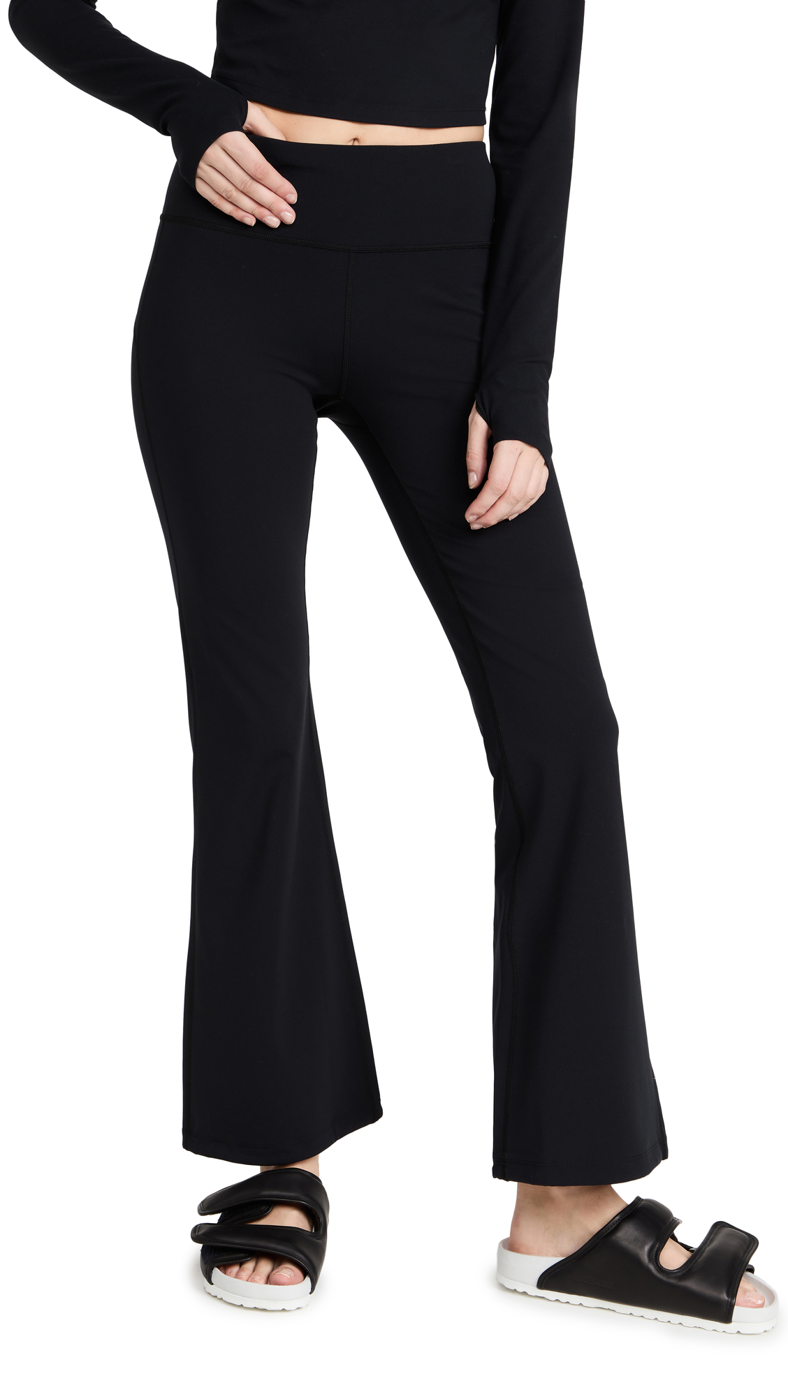 Sweaty Betty Women's Power Kick Flare Yoga Pants - High Waisted Workout Leggings for Running, Gym & Lounge - Stretchy Comfort Fitness Trousers