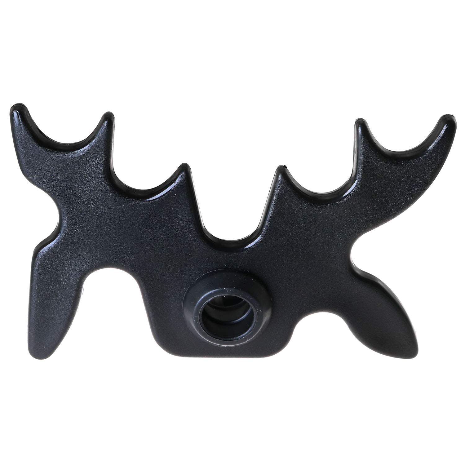 DGZZI Black Plastic Slip-On Moosehead Bridge Head for Billiard Pool Cue Stick - Professional Billiards Accessory for Smooth Shots & Improved Gameplay