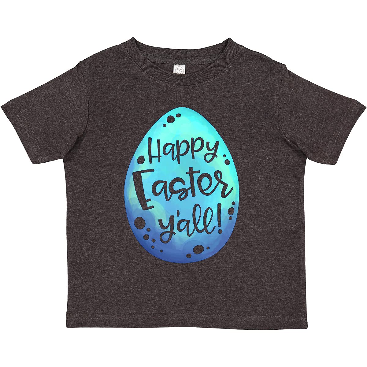 Inktastic Happy Easter Y'all Blue Easter Egg Toddler T-Shirt - Cute Easter Outfit for Boys & Girls