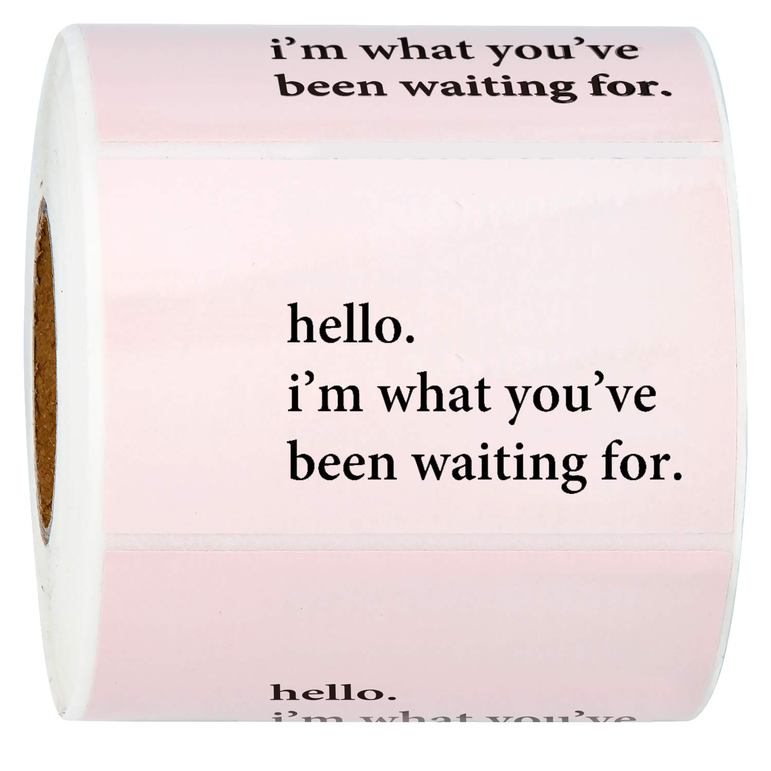 WRAPAHOLIC Hello I'm What You've Been Waiting for Stickers - 350 Pack Pink Business Thank You & Shipping Labels (2 x 3.2 Inch) - Perfect for Etsy Sellers, Small Business Packaging & Gift Wrapping