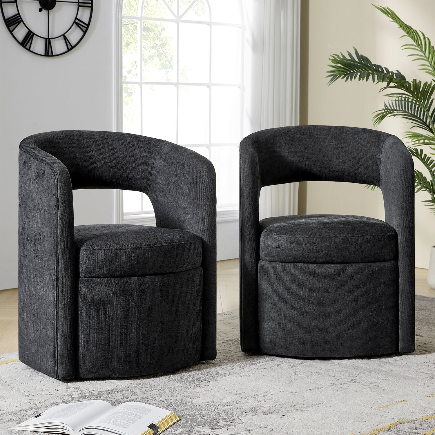 Modern Dining Chair with Storage - Wright Versatile Design for Kitchen, Dining Room & Office - Space-Saving & Stylish Seating Solution