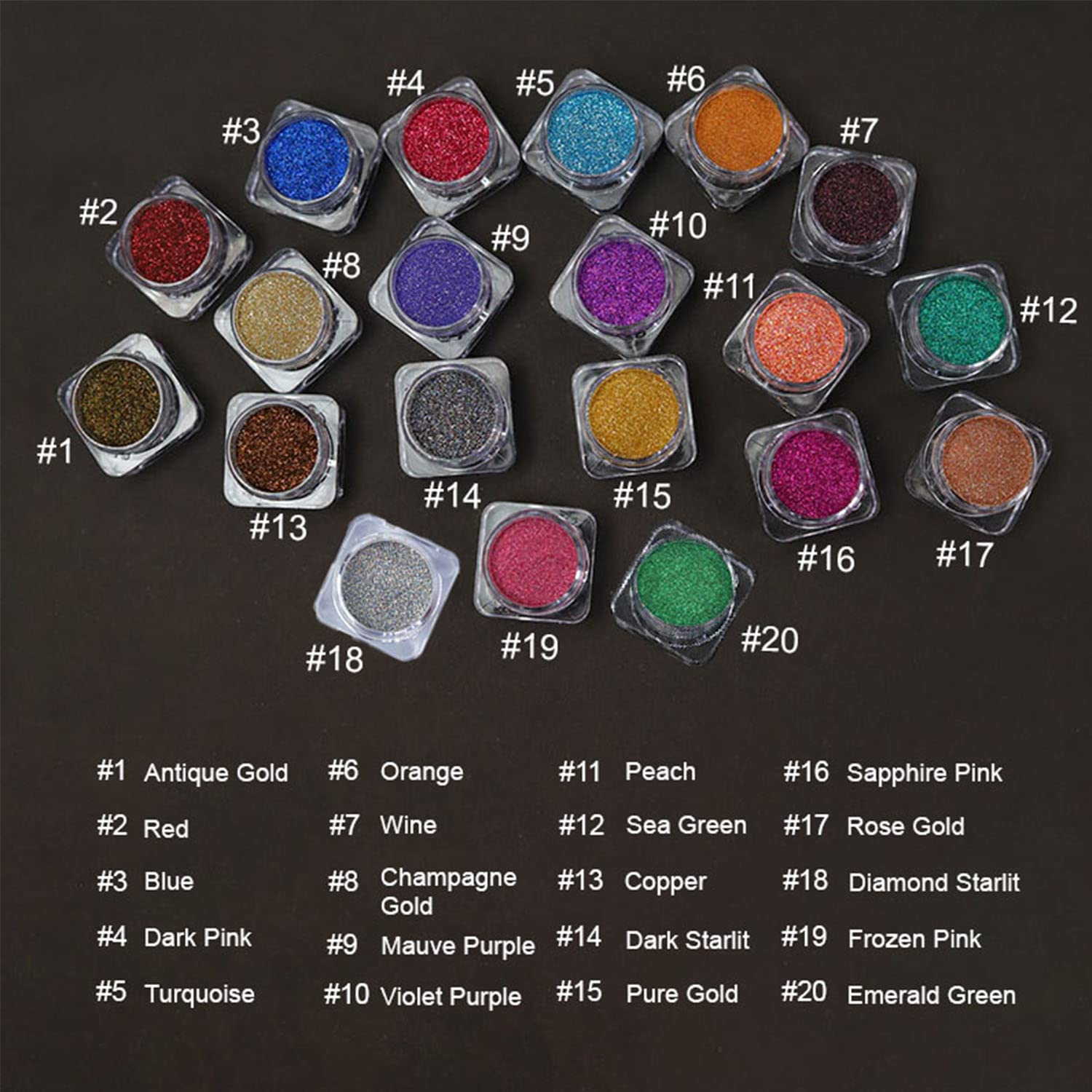 Veoni Belle Loose Glitter Eyeshadow & Nail Pigment - Champagne Gold Shimmer for Party, Festival & Special Occasion Makeup
