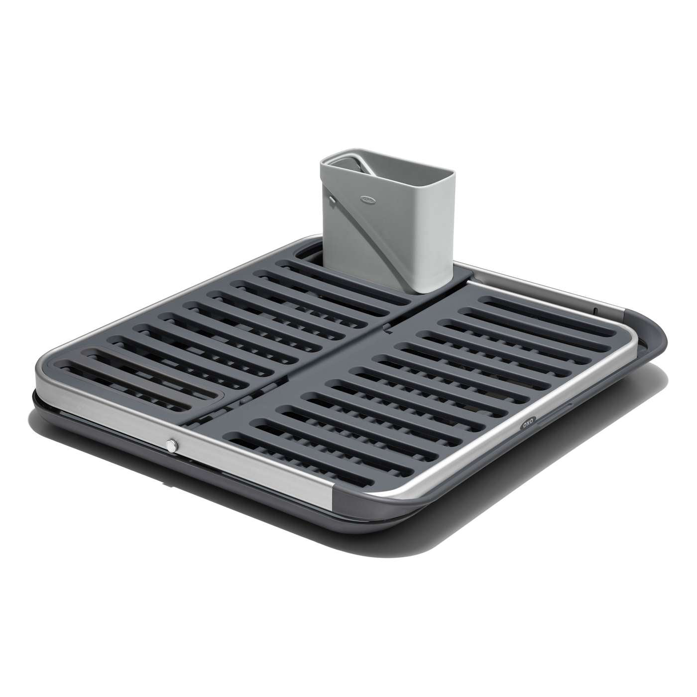 Stainless Steel Foldable Dish Drying Rack - Space Saving, Rustproof & Durable for Kitchen Countertop - Perfect for Small Apartments, RVs & Camping