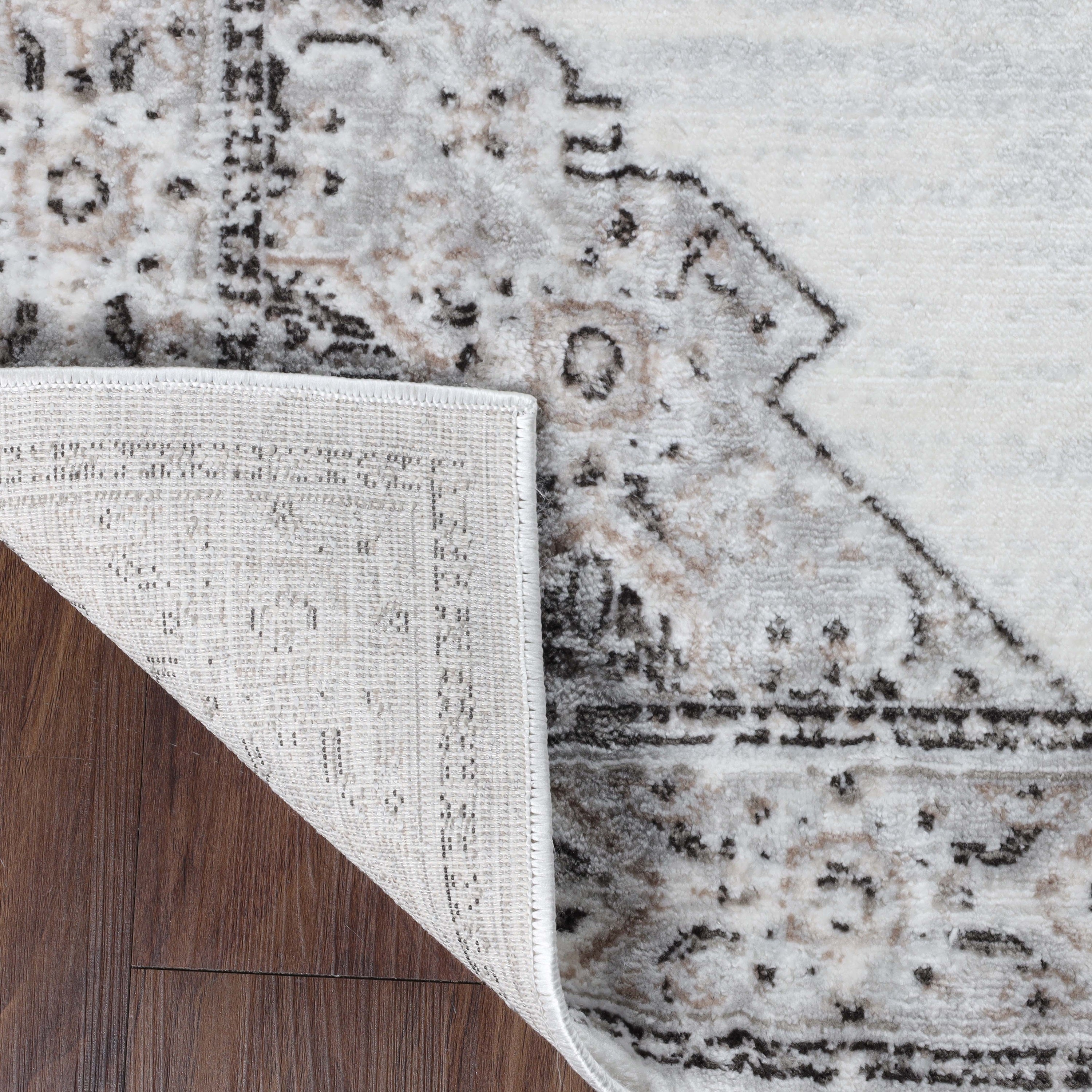 Kailani Modern Farmhouse Geometric Medallion Indoor Area Rug - Non-Slip Living Room Carpet, Bedroom Runner, Entryway Decor for Home & Office