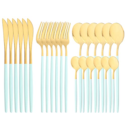 Mint green gold