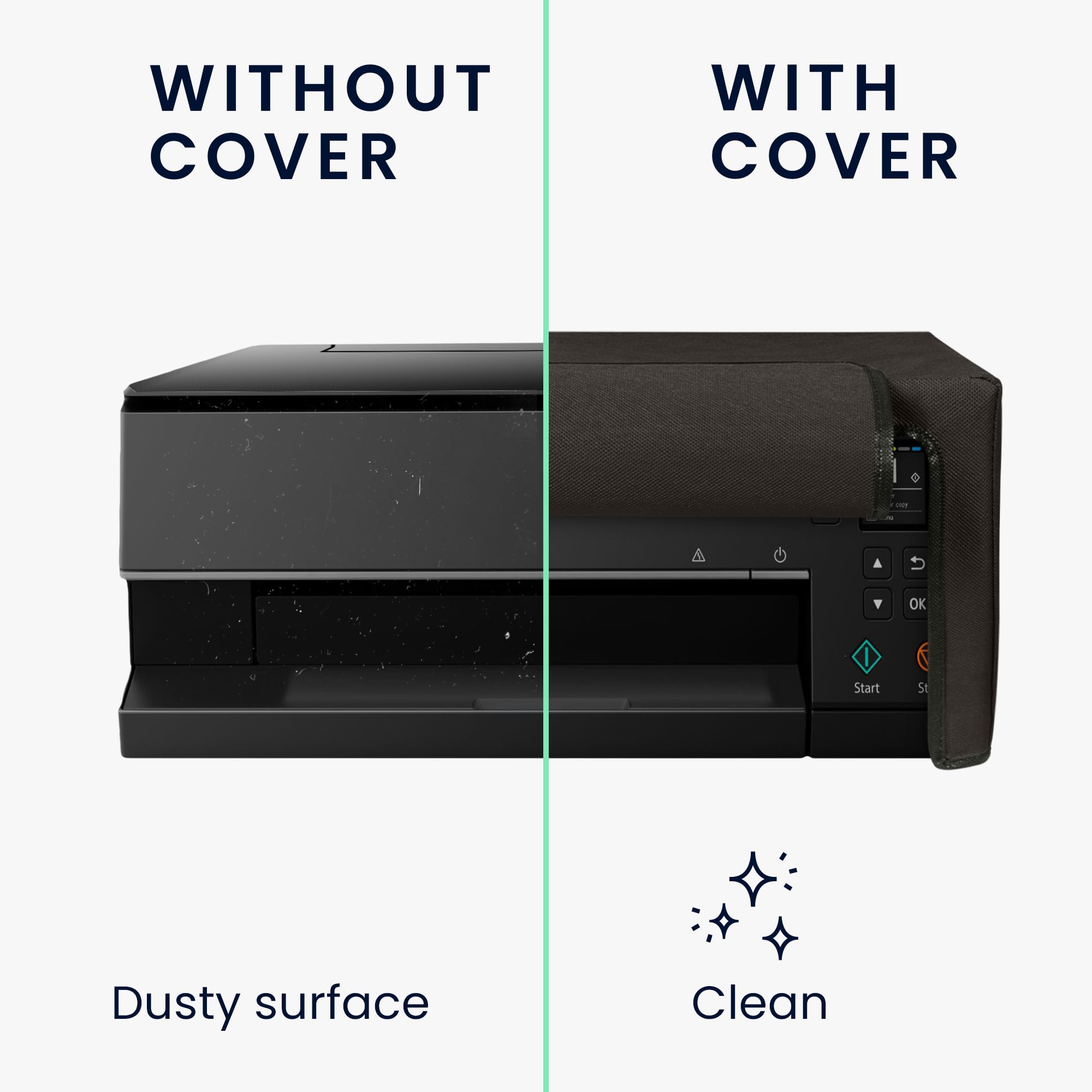 Canon Pixma TS6350 Printer Dust Cover - Fabric Protector Case for Canon TS6350 Printer - Dark Grey - Perfect for Home & Office Use