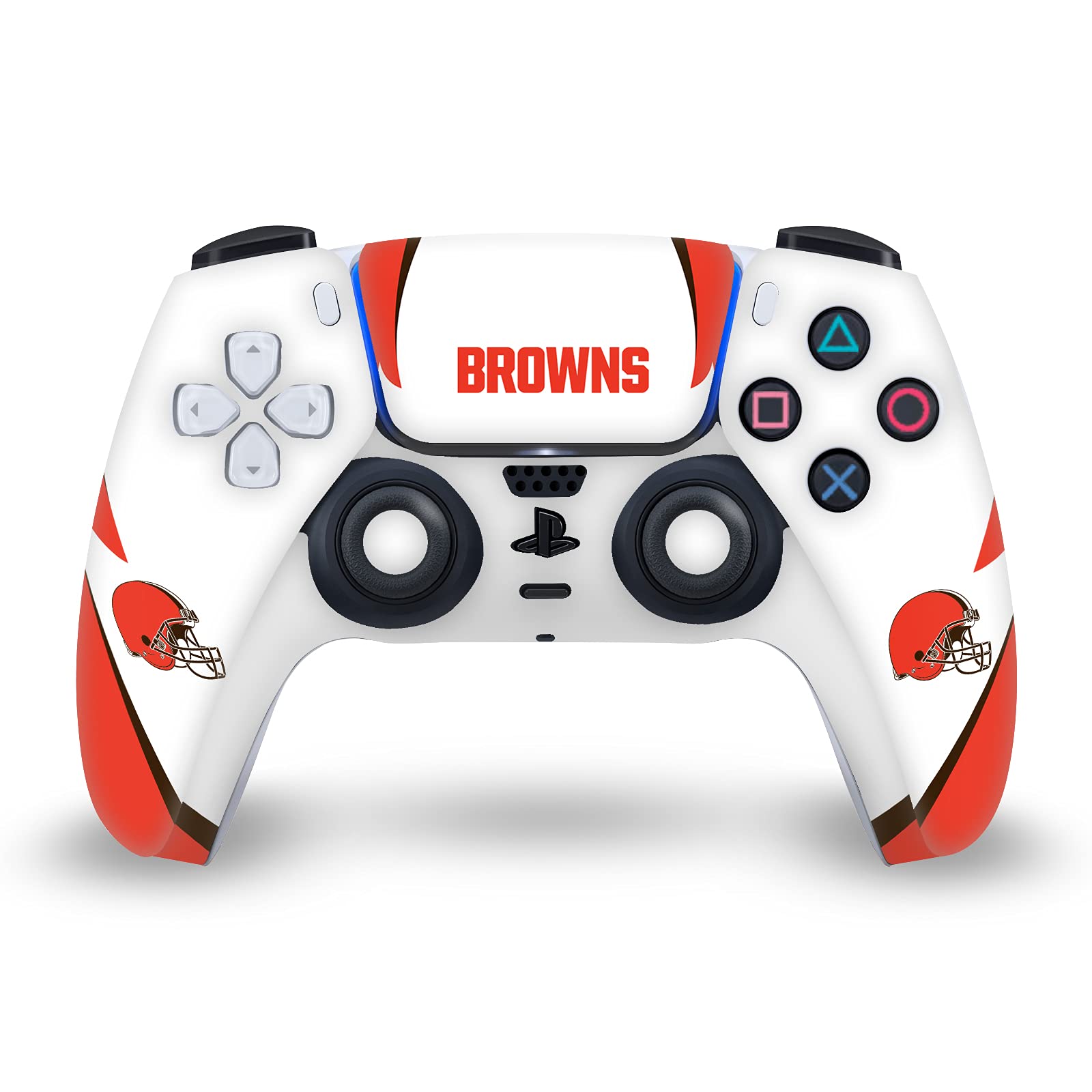 Official NFL Licensed Cleveland Browns Vinyl Sticker for Sony PlayStation 5 PS5 Slim & Digital Edition Console & DualSense Controller - Gaming Skin Decal for Customization & Protection - Perfect for Football Fans & Gamers