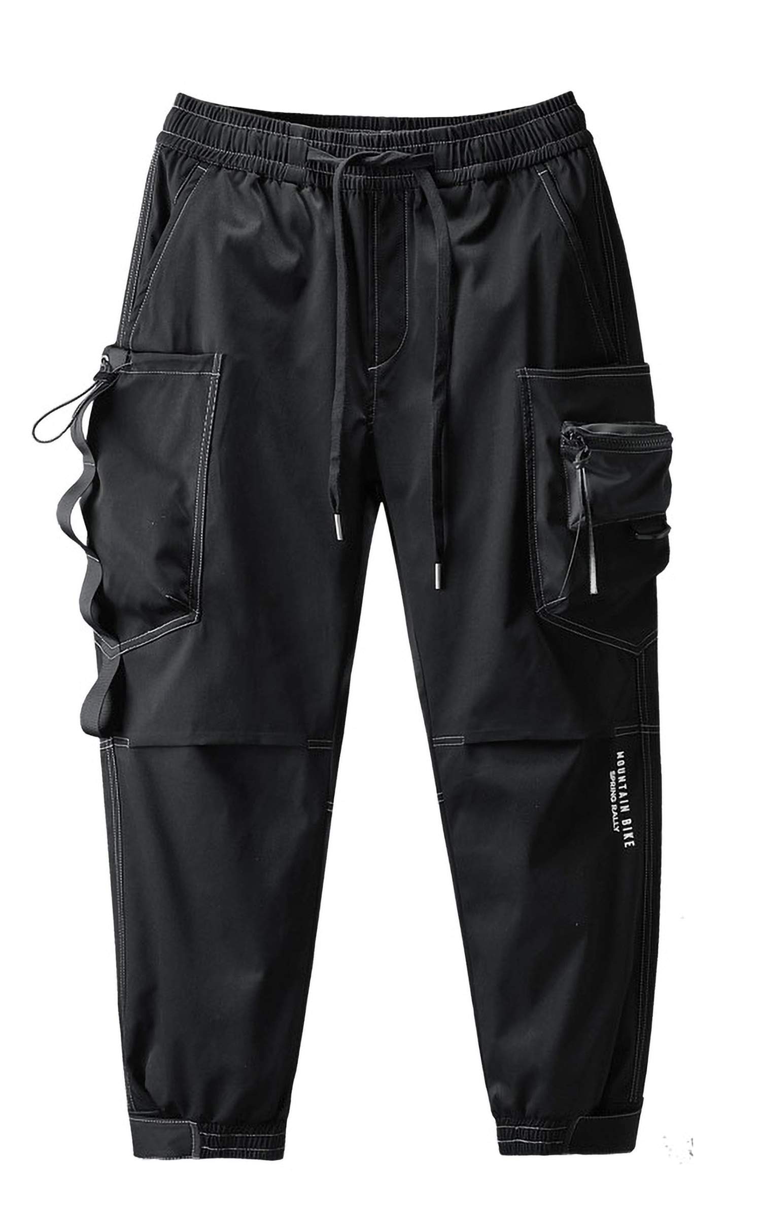 Men's Punk Streetwear Jogger Cargo Pants - Stylish Outdoor & Casual Wear for Urban Fashion, Hiking, and Street Style