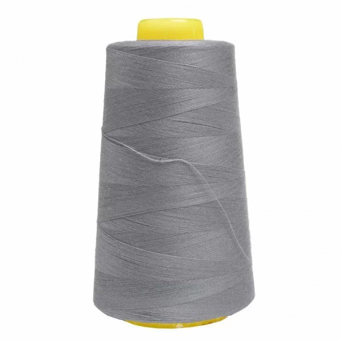 Premium Overlock Thread - Steel Grey for Sewing, Serging & Quilting - Ideal for Professional Tailoring & DIY Craft Projects