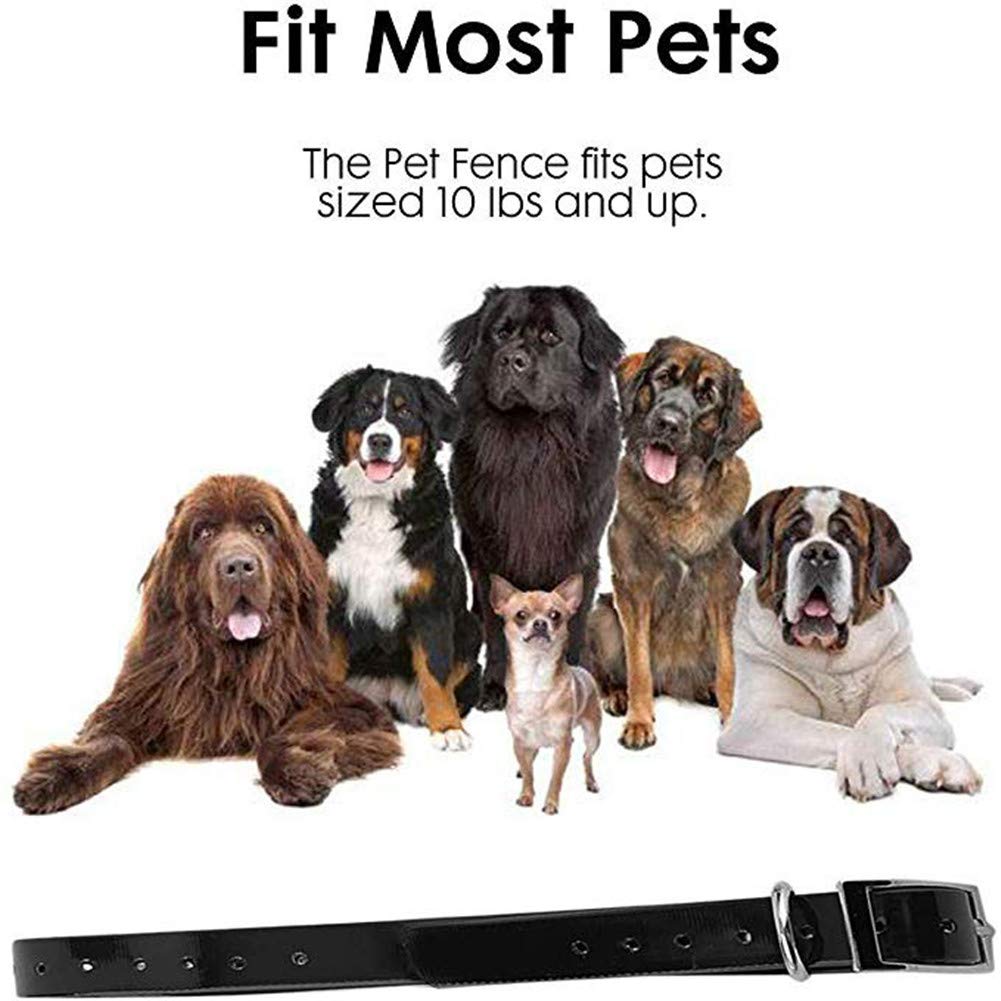 Wireless Dog Fence System - Electric Pet Containment with Waterproof Rechargeable Training Collar for Small Medium Large Dogs | Safe Outdoor Yard Fence Solution for Dogs & Pets | Perfect for Backyard, Garden & Rural Areas