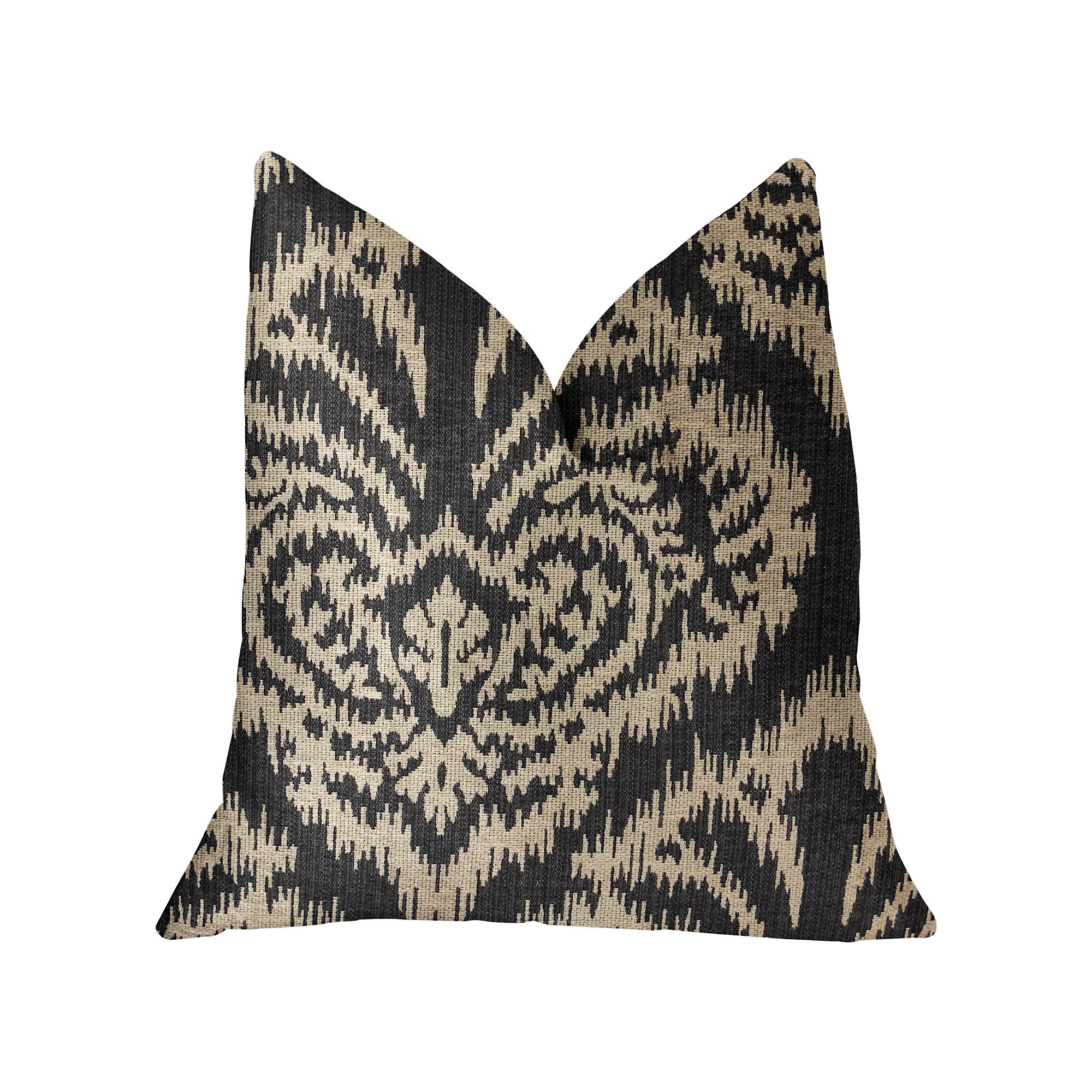 Plutus Floral Fantasy Luxury Throw Pillow 24x24 Inches - Decorative Cushion for Sofa, Bed & Home Decor