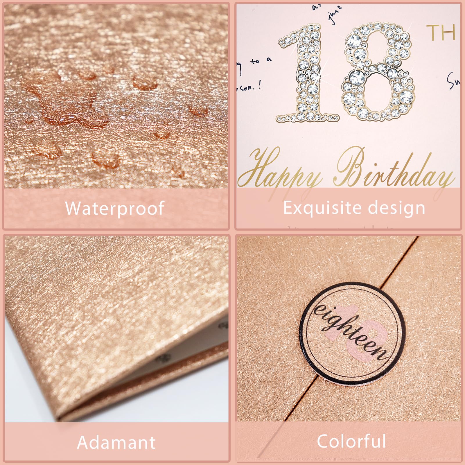 Elegant Rose Gold 18th Birthday Guest Book - 12