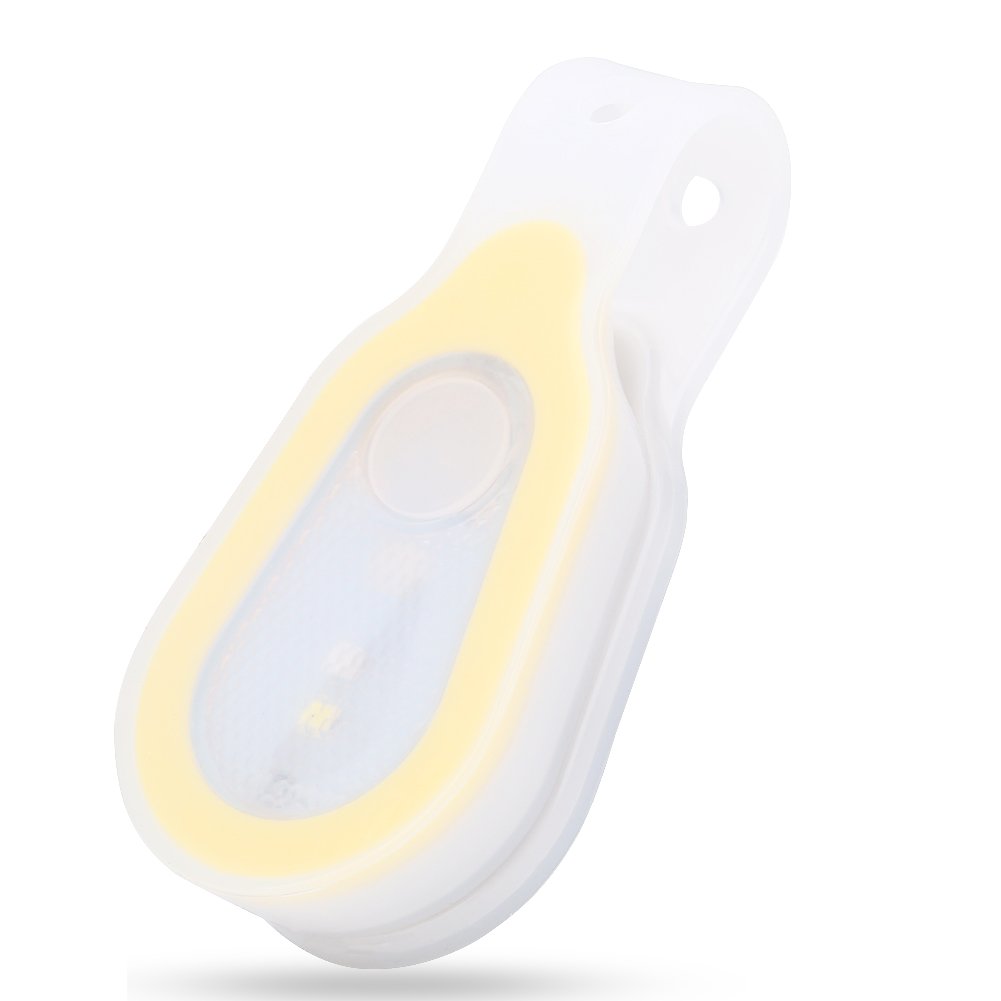 Hands-Free LED Flashlight Clip for Clothing - Portable Mini Running Light with Silicone Clip for Camping, Hiking, Climbing & Dog Walking | Perfect for Night Jogging, Outdoor Adventures & Emergency Lighting