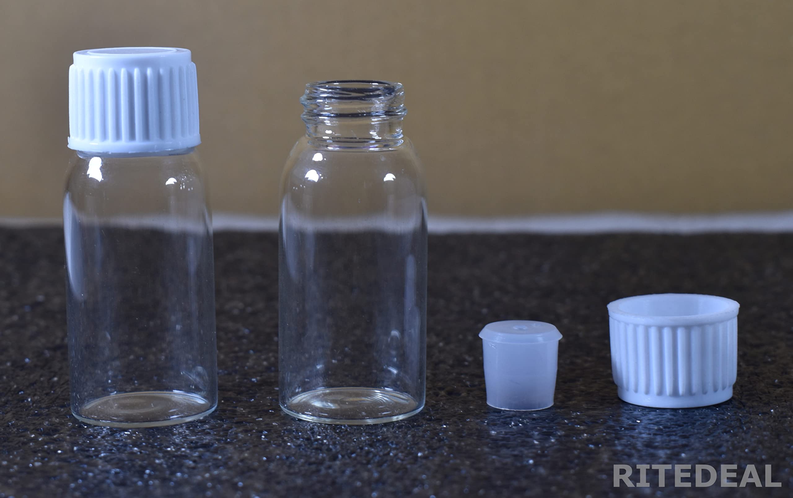 **RITEDEAL 10ml Clear Glass Bottles with Dropper - 10 Pack for Essential Oils, Medicines, Homeopathy - Airtight Screw Cap & Dropper Plug - Perfect for DIY, Travel, and Storage**