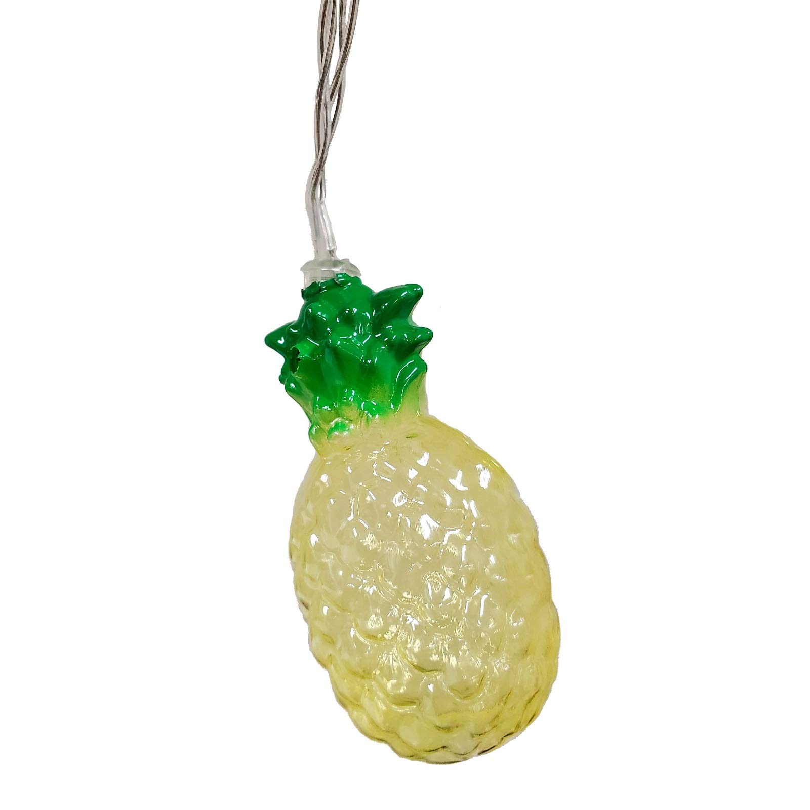 10 Pack Pineapple LED String Lights - Battery Operated Party Decorations for Summer, Backyard, Wedding & Tropical Themed Events
