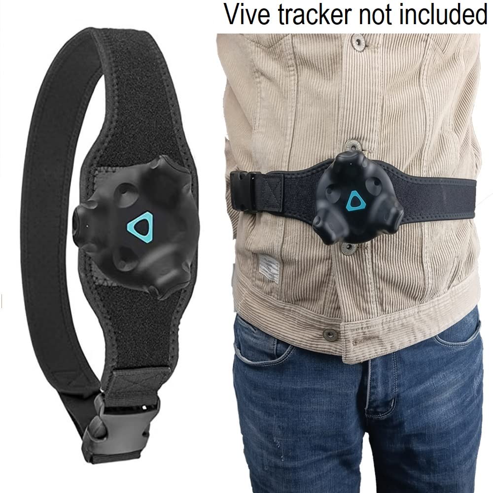 Vive Tracker & Tundra Tracker Full Body Tracking Straps - VR Waist Strap for Full Body Motion Capture - Black | Perfect for VR Gaming, Fitness Training & Virtual Reality Experiences